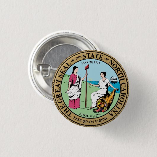 North Carolina Button (Vorne & Hinten)