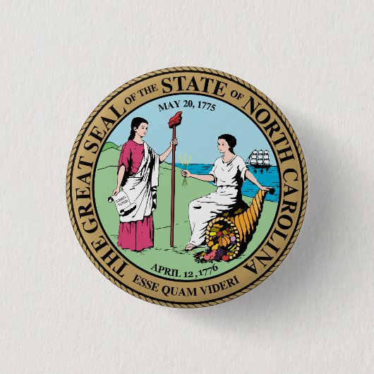 North Carolina Button (Vorderseite)