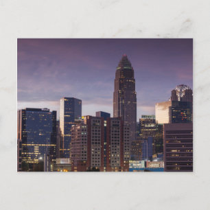 North Carolina, Charlotte, erhöhte Ansicht Postkarte