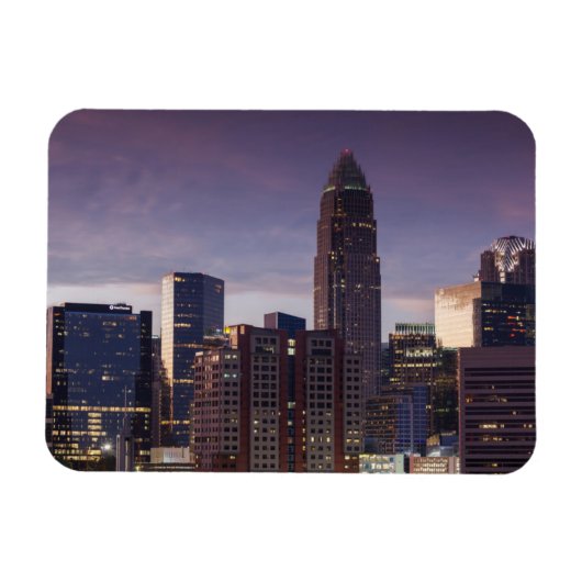 North Carolina, Charlotte, erhöhte Aussicht Magnet (Horizontal)