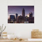 North Carolina, Charlotte, erhöhte Aussicht Poster (Küche)