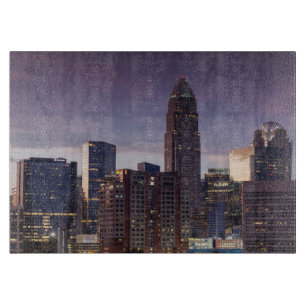 North Carolina, Charlotte, erhöhte Sicht Schneidebrett