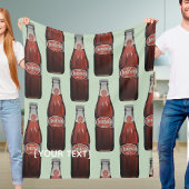 North Carolina Cheerwine Fleece Blanket