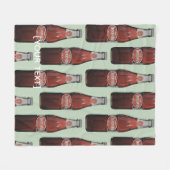 North Carolina Cheerwine Fleece-Decke Fleecedecke (Vorderseite (Horizontal))