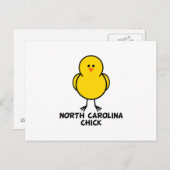 North Carolina Chick Postkarte (Vorne/Hinten)