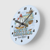 North Carolina Clock Runde Wanduhr (Winkel)