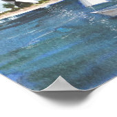 North Carolina Coastline Print Poster (Ecke)