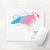 North Carolina der Aquarell-Karten-| Mousepad (Mit Mouse)