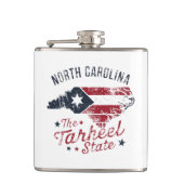 North Carolina Der Staat Tarheel Flachmann (Vorderseite)