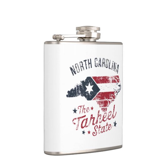 North Carolina Der Staat Tarheel Flachmann (Rechts)