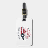 North Carolina Der Staat Tarheel Gepäckanhänger (Vorderseite vertikal)