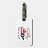 North Carolina Der Staat Tarheel Gepäckanhänger (Rückseite vertikal)