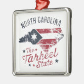 North Carolina Der Staat Tarheel Ornament Aus Metall (Links)