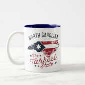 North Carolina Der Staat Tarheel Zweifarbige Tasse (Links)