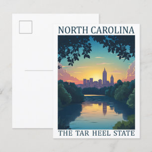 North Carolina der Tar Heel Staat USA Reiseort Postkarte