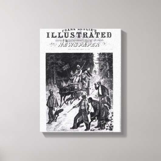 North Carolina, die politische Kampagne Leinwanddruck (Vorderseite)