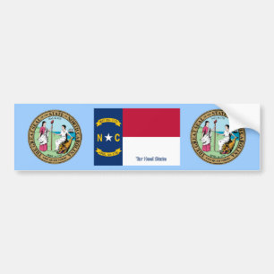 North Carolina Flag Autoaufkleber