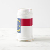 NORTH CAROLINA FLAG BIERGLAS (Mittel)