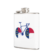 North Carolina Flag Cycling Flachmann (Links)