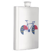 North Carolina Flag Cycling Flachmann (Rechts)