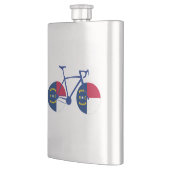 North Carolina Flag Cycling Flachmann (Links)