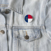 North Carolina Flag, Fahne von North Carolina Button (Beispiel)