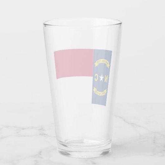 NORTH CAROLINA FLAG GLAS (Rückseite)