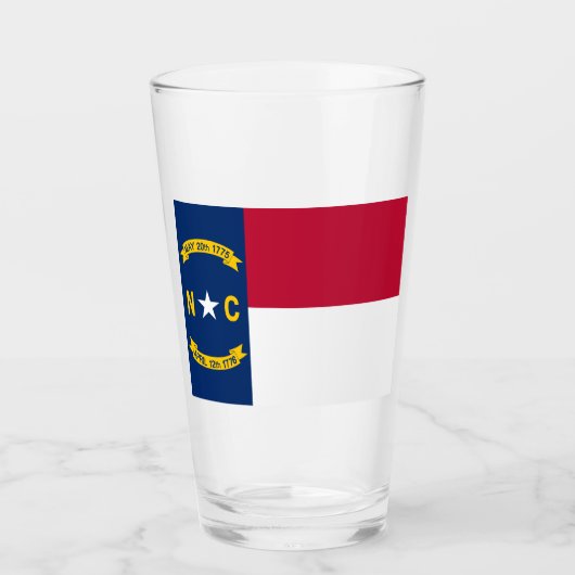 NORTH CAROLINA FLAG GLAS (Vorderseite)