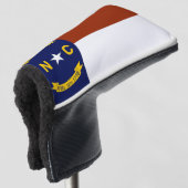 North Carolina Flag Golf Head Cover Headcover (3/4 Vorderseite)