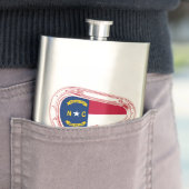 North Carolina Flag Klettersteig Carabiner Flachmann (Beispiel)