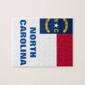 NORTH CAROLINA FLAG PUZZLE (Horizontal)