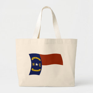 North Carolina Flag Tote Bag Jumbo Stoffbeutel