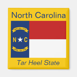North Carolina-Flaggen-Magnet Magnet