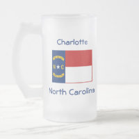 North Carolina Flaggenplan Stadt Tasse