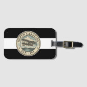 North Carolina Flug-Aufkleber Gepäckanhänger (Vorderseite (Horizontal))