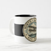 North Carolina Flying Decal Mug Zweifarbige Tasse (Vorderseite Links)
