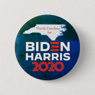 North Carolina für Biden Harris 2020 Button