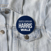 North Carolina für Harris Walz Button (Beispiel)