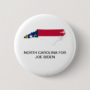 NORTH CAROLINA für JOE BIDEN-Knopf Button