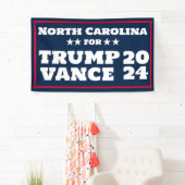 North Carolina für Trump Vance 2024 Banner (Insitu)