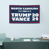North Carolina für Trump Vance 2024 Banner (Messeveranstaltung)