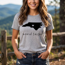 North Carolina Geborenes und aufgestelltes Staat T T-Shirt