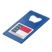 North Carolina Geldkarten Flaschenöffner (Vorderseite Schrägansicht)