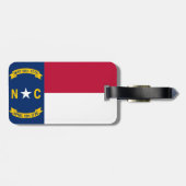 North Carolina Gepäckanhänger (Rückseite horizontal)