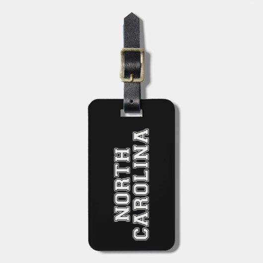 North Carolina Gepäckanhänger (Vorderseite vertikal)