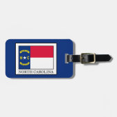North Carolina Gepäckanhänger (Vorderseite horizontal)