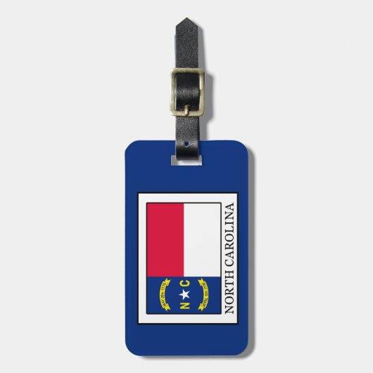 North Carolina Gepäckanhänger (Vorderseite vertikal)