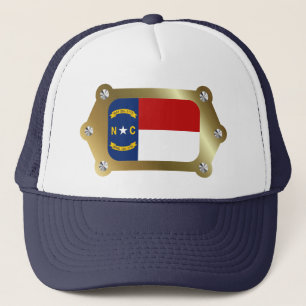 North Carolina gerahmt Flag Hat Truckerkappe
