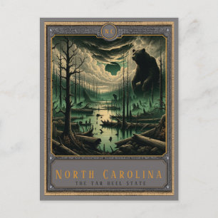 North Carolina Gothic Art Postkarte