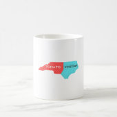 North Carolina GRILLEN barbeque map Kaffeetasse (Mittel)